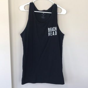 Black Beach Head Tank Top (medium)